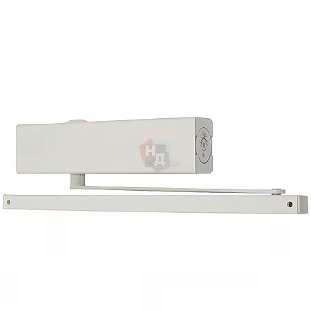Доводчик дверной CISA D5210.03.0.45 BC SLD HO с фиксацией белый EN1-4 (80кг)
