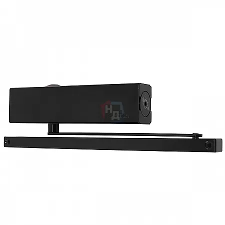 Доводчик дверной CISA D5210.03.0.44 BC SLD HO с фиксацией черный EN1-4 (80кг)