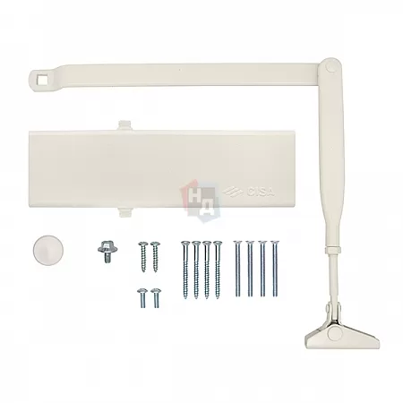 Доводчик дверной CISA C1510.03.0.45 Professional Plus2 STD FIRE белый EN2-4 (80кг)