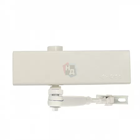 Доводчик дверной CISA C1511.03.0.45 Professional Plus2 STD HO с фиксацией белый EN2-4 (80кг)