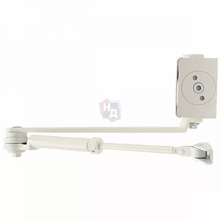 Доводчик дверной CISA C1511.03.0.45 Professional Plus2 STD HO с фиксацией белый EN2-4 (80кг)