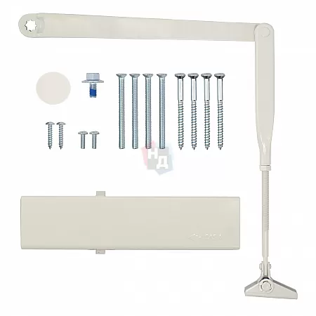 Доводчик дверной CISA C1610.05.0.45 Professional Plus2 BC STD FIRE белый EN2-6 (120кг)