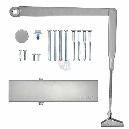 Доводчик дверной CISA C1610.05.0.97 Professional Plus2 BC STD FIRE серый EN2-6 (120кг)