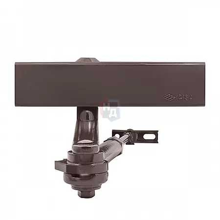 Доводчик дверной CISA C1611.05.0.88 Professional Plus2 BC STD HO с фиксацией коричневый EN2-6 (120кг)