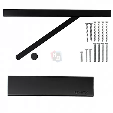 Доводчик дверной CISA D5200.03.0.44 BC SLD черный EN1-4 (80кг)