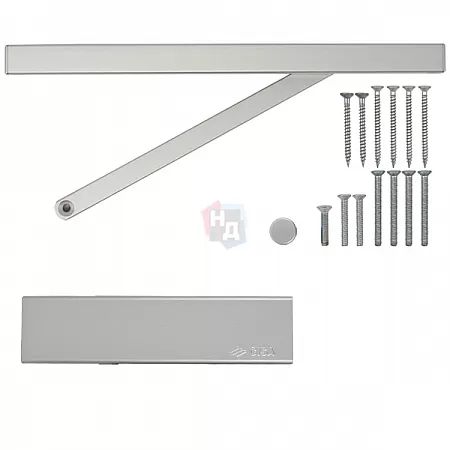 Доводчик дверной CISA D5200.03.0.97 BC SLD серый EN1-4 (80кг)
