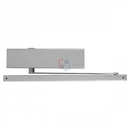 Доводчик дверной CISA D5210.03.0.97 BC SLD HO с фиксацией серый EN1-4 (80кг)