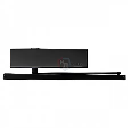 Доводчик дверной CISA D5210.03.0.44 BC SLD HO с фиксацией черный EN1-4 (80кг)
