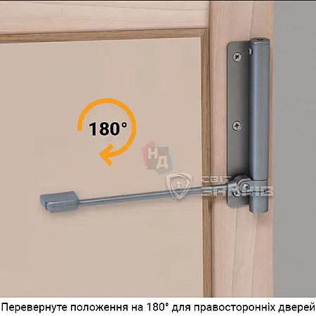 Доводчик калиточный Aldeghi Luigi 114CS170S левый CS сатин хром EN3 (60кг)