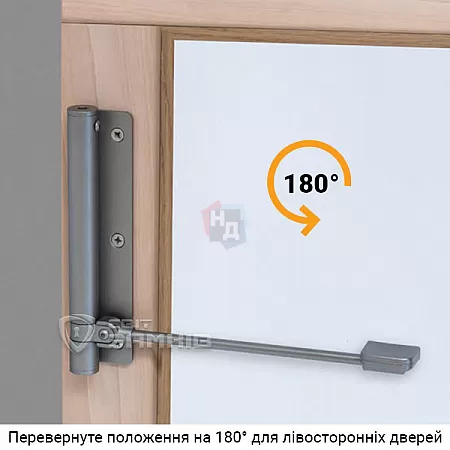 Доводчик калиточный Aldeghi Luigi 114VA170D правый VA антрацит EN3 (60кг)