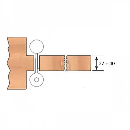 Петля барная Aldeghi Luigi 87NO125-40 125 мм NO черный