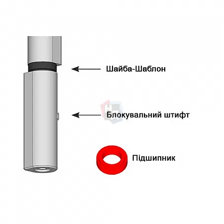 Петля приварная с регулировкой Aldeghi Luigi 1250AL150-2C 150 мм