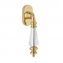 Ручка оконная Fadex Siena Swarovski 472DK O01 золото 24k / кристалл Swarovski