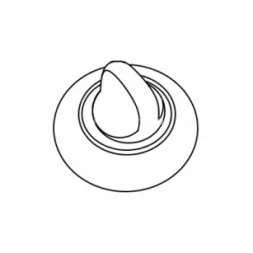 Накладка WC Forme Fixa Round/Slim. C01 - хром полированный