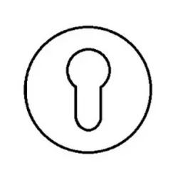 Накладка PZ Forme Fixa Round/Slim. N02 - никель матовый