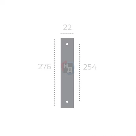 Дверная ручка Forme Asti MG26 276мм N52 черный матовый