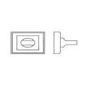 Накладка WC Forme Fixa Icon. S02 - латунь перламутровая (45-65мм)