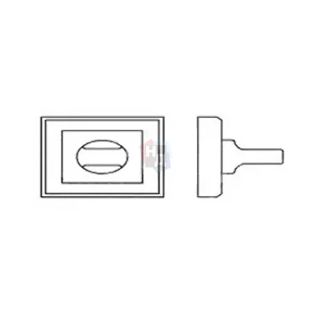 Накладка WC Forme Fixa Icon. S02 - латунь перламутровая (45-65мм)