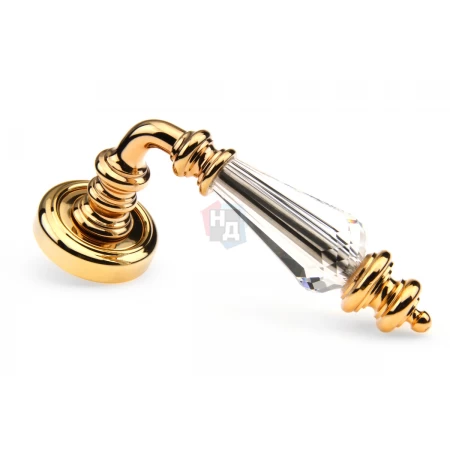 Дверная ручка Fadex Siena Swarovski 472V O01 золото 24k / кристалл Swarovski
