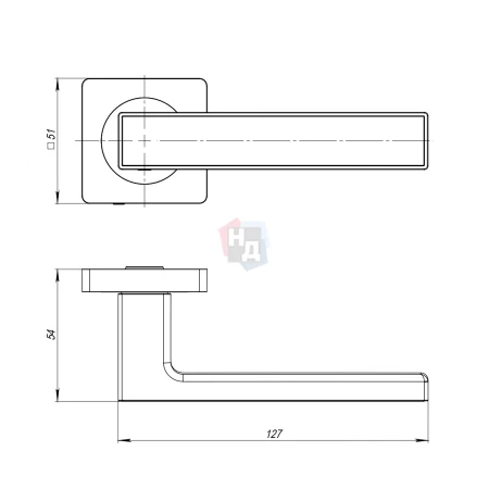 Дверная ручка Ajax OPTIMA plus JK SN/CP-3 никель матовый