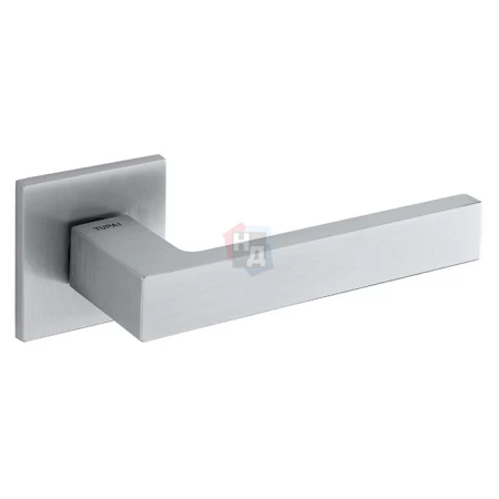 Дверная ручка Tupai Square Q 2275 5SQ-96 хром матовый