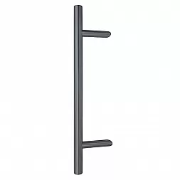 Дверная ручка скоба ABARO Bali 45° L:600 X:400 D:32mm SS 304 антрацит RAL 7016 (половинка)