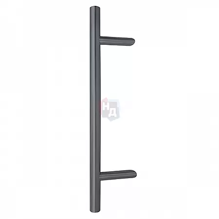 Дверная ручка скоба ABARO Bali 45° L:600 X:400 D:32mm SS 304 антрацит RAL 7016 (половинка)