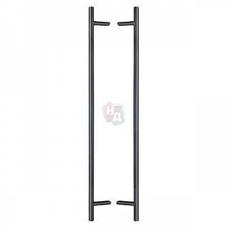 Дверная ручка скоба ABARO Bali 45° L:1200 X:1000 D:32mm SS 304 антрацит RAL 7016 (комплект)