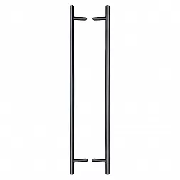 Дверная ручка скоба ABARO Bali 45° L:1500 X:1300 D:32mm SS 304 антрацит RAL 7016 (комплект)