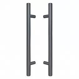 Дверная ручка скоба ABARO Bali 90° L:1000 X:800 D:32mm SS 304 антрацит RAL 7016 (комплект)