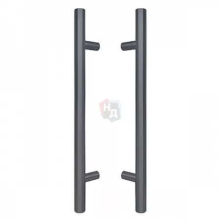 Дверная ручка скоба ABARO Bali 90° L:1000 X:800 D:32mm SS 304 антрацит RAL 7016 (комплект)