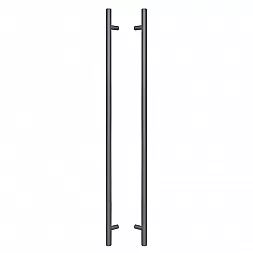 Дверная ручка скоба ABARO Bali 90° L:1200 X:1000 D:32mm SS 304 антрацит (комплект)