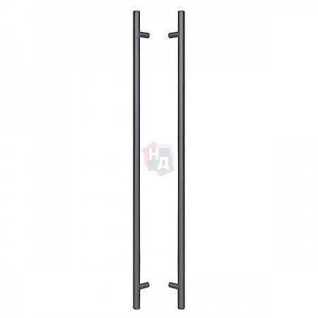 Дверная ручка скоба ABARO Bali 90° L:1200 X:1000 D:32mm SS 304 антрацит (комплект)