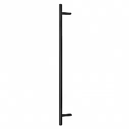 Дверная ручка скоба ABARO Bali 45° L:1800 X:1600 D:32mm SS 304 черный RAL 9005 (половинка)