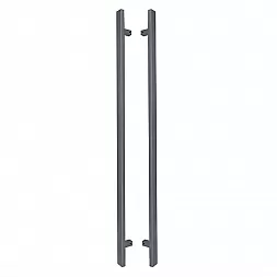 Дверная ручка скоба ABARO Sydney 90° L:1800 X:1600 W:40*20mm SS 304 антрацит RAL 7016 (комплект)