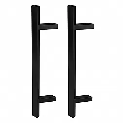Дверная ручка скоба ABARO Sydney 45° L: 600 X: 400 W: 40*20mm BM черный матовый (комплект)