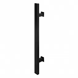 Дверная ручка скоба ABARO Sydney 90° L: 1400 X: 1200 W: 40*20mm BM черный матовый (половинка)