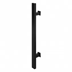 Дверная ручка скоба ABARO Sydney 90° L:1600 X:1200 W: 40*20mm BM черный матовый (половинка)