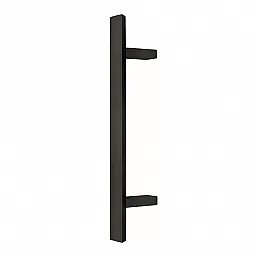 Дверная ручка скоба ABARO Sydney 45° L: 1000 X: 800 W: 40*20mm SS 304 черный RAL 9005 (половинка)