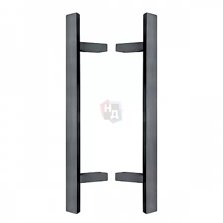 Дверная ручка скоба ABARO Sydney 45° L:1000 X:800 W:40*20mm SS 304 антрацит RAL 7016 (комплект)