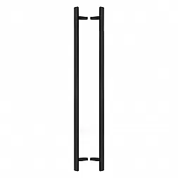 Дверная ручка скоба ABARO Sydney 45° L:1500 X:1300 W:40*20mm SS 304 черный RAL 9005 (комплект)
