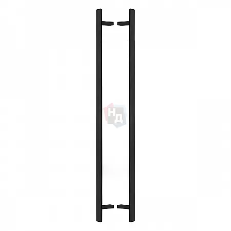 Дверная ручка скоба ABARO Sydney 45° L:1500 X:1300 W:40*20mm SS 304 черный RAL 9005 (комплект)