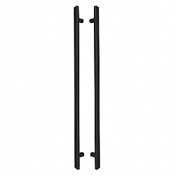 Дверная ручка скоба ABARO Sydney 90° L:1800 X:1600 W:40*20mm SS 304 черный RAL 9005 (комплект)