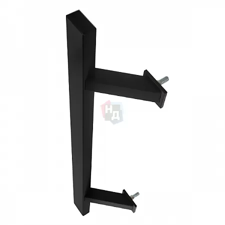 Дверная ручка скоба ABARO Sydney 45° L:1600 X:1200 W: 40*20mm BM черный матовый (половинка)