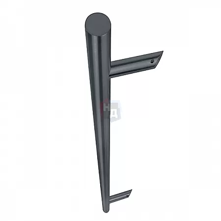 Дверная ручка скоба ABARO Bali 45° L:1800 X:1600 D:32mm SS 304 антрацит RAL 7016 (половинка)