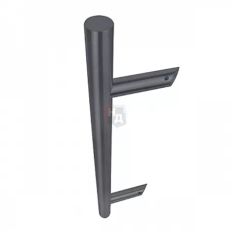 Дверная ручка скоба ABARO Bali 45° L:600 X:400 D:32mm SS 304 антрацит RAL 7016 (половинка)