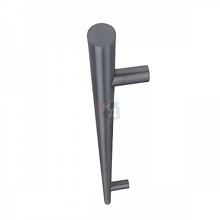 Дверная ручка скоба ABARO Bali 90° L:1200 X:1000 D:32mm SS 304 антрацит RAL 7016 (половинка)