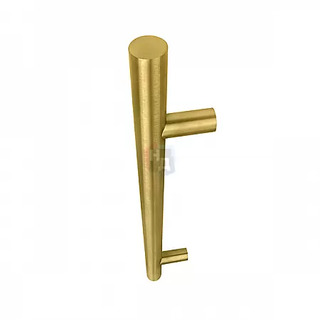 Дверная ручка скоба ABARO Bali 90° L:600 X:400 D:32mm SS 304 золото PVD (комплект)