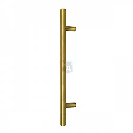 Дверная ручка скоба ABARO Bali 90° L:600 X:400 D:32mm SS 304 золото PVD (комплект)