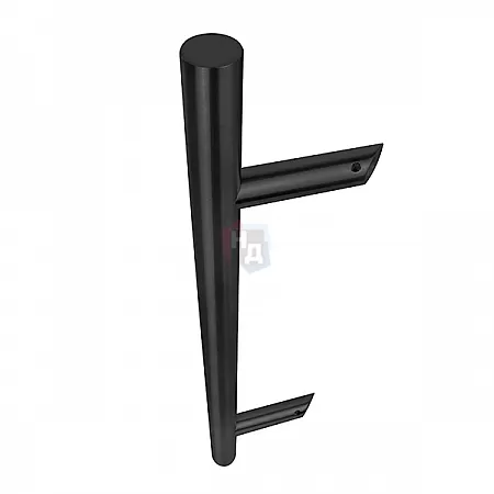 Дверная ручка скоба ABARO Bali 45° L: 1000 X: 800 D: 32mm SS 304 черный RAL 9005 (комплект)